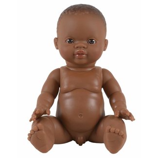 MINIKANE POUPON GORDIS GARCON "ZACH" AFRIQUE YEUX MARRONS