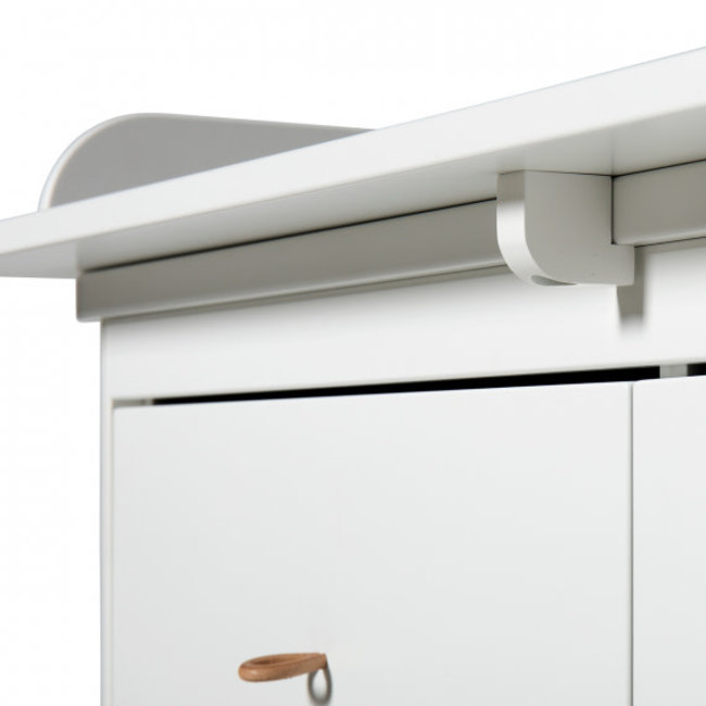 OLIVER FURNITURE GRAND PLAN A LANGER BLANC POUR COMMODE WOOD