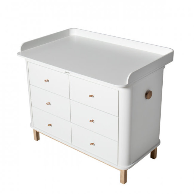 OLIVER FURNITURE GRAND PLAN A LANGER BLANC POUR COMMODE WOOD