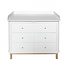 OLIVER FURNITURE GRAND PLAN A LANGER BLANC POUR COMMODE WOOD