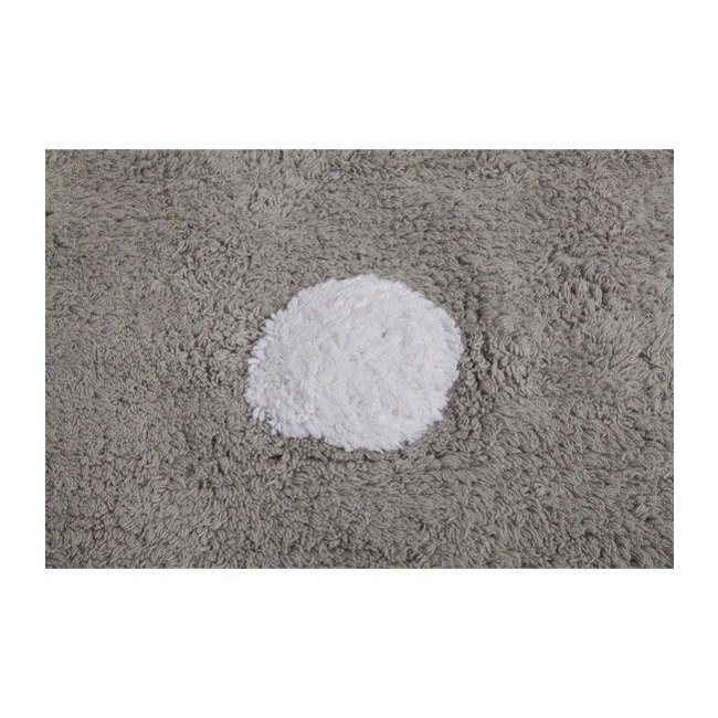 LORENA CANALS TAPIS POLKA DOTS GREY WHITE  - 120X160CM
