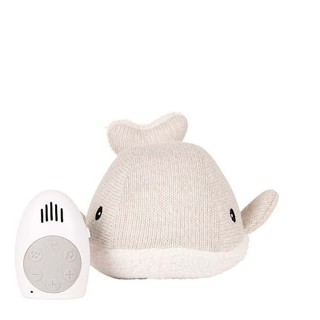 FLOW PELUCHE SONORE BALEINE MOBY RECONFORTANTE GRISE