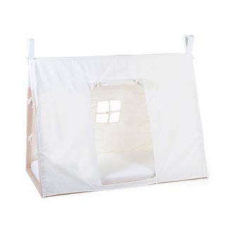 Lit cabane 70x140 Vera + voile de lit - Nobodinoz