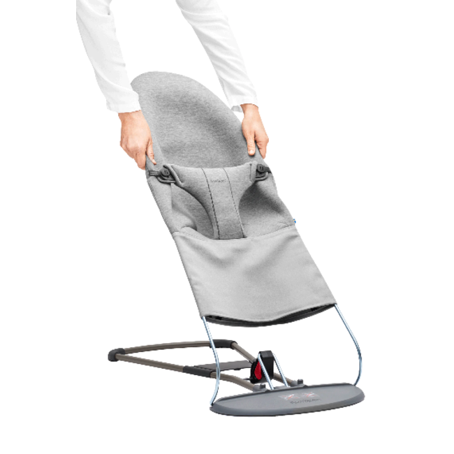 BABYBJORN HOUSSE POUR TRANSAT BALANCE SOFT - 3D JERSEY GRIS CLAIR