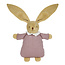 TROUSSELIER DOUDOU LAPIN NID D'ANGE LIN - VIEUX ROSE