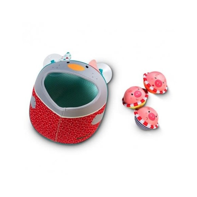 LILLIPUTIENS JOUET DE BAIN - PANIER DE BASKET LOUP NICOLAS - MOM POP