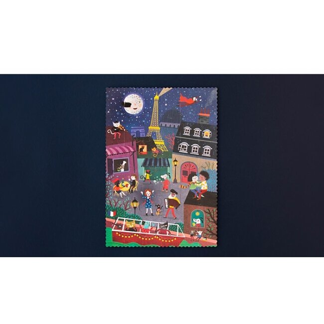 LONDJI PUZZLE RÉVERSIBLE 36PCS - JOUR & NUIT À PARIS