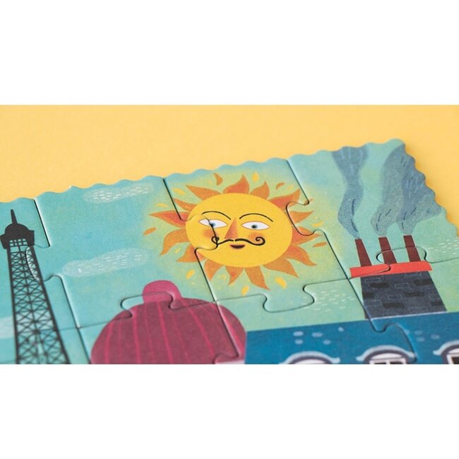 LONDJI PUZZLE RÉVERSIBLE 36PCS - JOUR & NUIT À PARIS