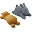 LIEWOOD SET DE 2 JOUETS DE BAIN "VIKKY" CHAT MOUTARDE