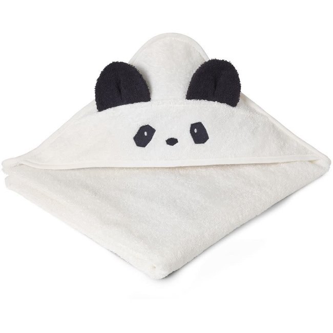 LIEWOOD CAPE DE BAIN 100X100 "AUGUSTA" PANDA CRÈME DE LA CRÈME