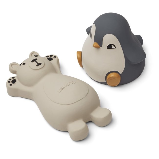 LIEWOOD SET DE 2 JOUETS DE BAIN "KNUD" OURS & PINGOUIN - BLUE MIX