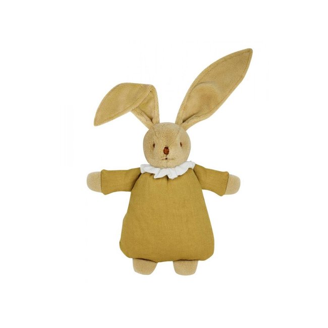 TROUSSELIER DOUDOU LAPIN NID D'ANGE LIN - MOUTARDE