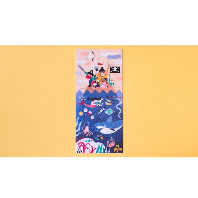 LONDJI PUZZLE ÉVOLUTIF DÉCOUVRE LE TRÉSOR DES PIRATES 40 PIÈCES (4-8-12-16 PCS)