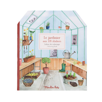 MOULIN ROTY CAHIER STICKERS LE JARDINIER 20 PAGES - LE JARDIN DU MOULIN