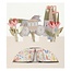 MERI MERI PACK ANNIVERSAIRE "Princesse" - 5 Bougies + 8 Assiettes + 24 Décorations de gâteau + 1 Guirlande
