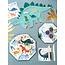 MERI MERI 8 x  PETITES ASSIETTES DINOSAURE