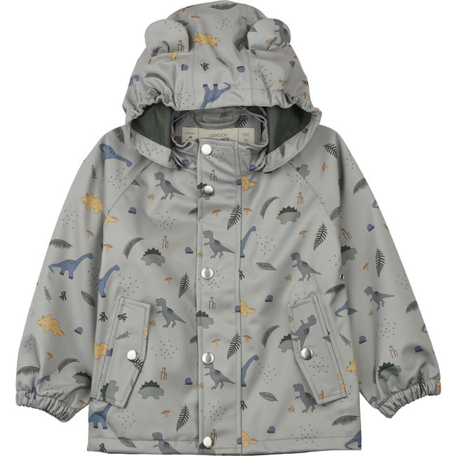 LIEWOOD ENSEMBLE VESTE + SALOPETTE IMPERMÉABLE "DAKOTA" DINO DOVE BLUE