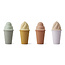 LIEWOOD MIX DE 4 CONES GLACÉS EN SILICONE "BAY" LAVENDER