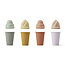 LIEWOOD MIX DE 4 CONES GLACÉS EN SILICONE "BAY" LAVENDER