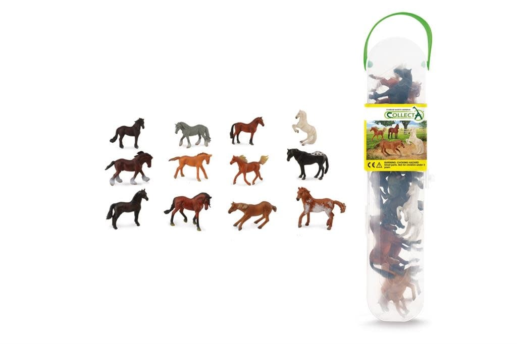 Set mini poupee famille cheval