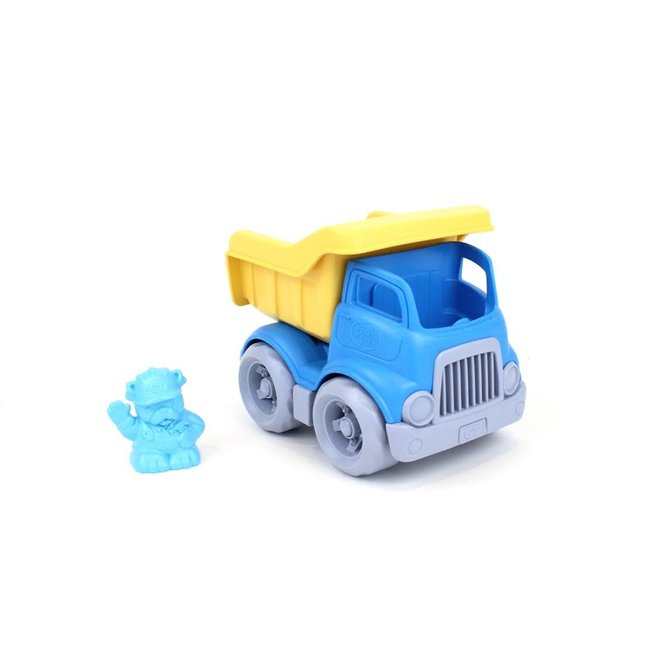 GREEN TOYS CAMION TOMBEREAU BLEU/JAUNE