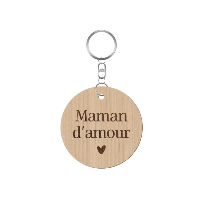 Porte-clé "Maman d'amour" 4,5cm