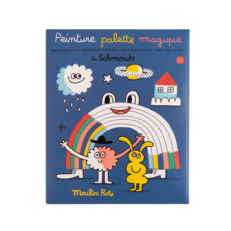 MOULIN ROTY PEINTURE PALETTE MAGIQUE - LES SCHMOUKS