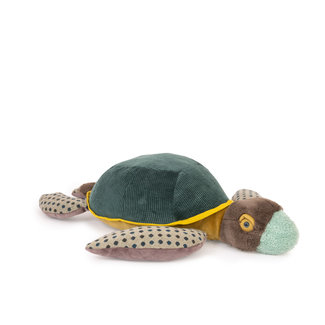 MOULIN ROTY PELUCHE GRANDE TORTUE 60CM - TOUT AUTOUR DU MONDE