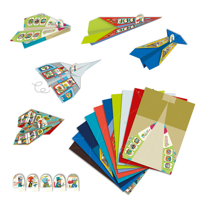 DJECO PAPIER CREATIF - ORIGAMI NIVEAU 3 - AVIONS 7-12ANS
