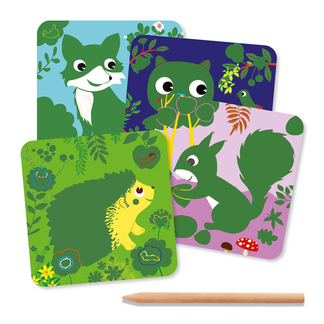 DJECO CARTES À GRATTER DES PETITS  - PETITES BÊTES 3-6ANS