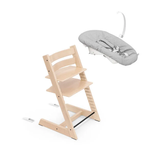 STOKKE PACK CHAISE-HAUTE TRIPP TRAPP + NEWBORN SET GRIS