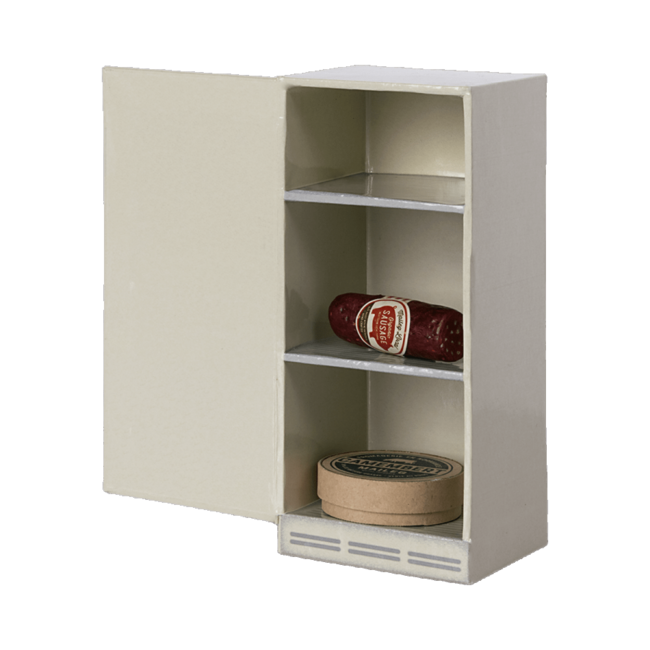 MAILEG MINI RÉFRIGÉRATEUR CARTON & ACCESSOIRES 13,5CM