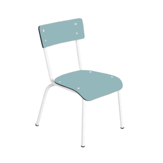 CHAISE ENFANT 6-12ANS COLETTE UNI BOIS CLAIR - PIEDS KAKI