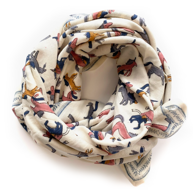 APACHES LICORNE SAHARA - GRAND FOULARD APACHES LATIKA