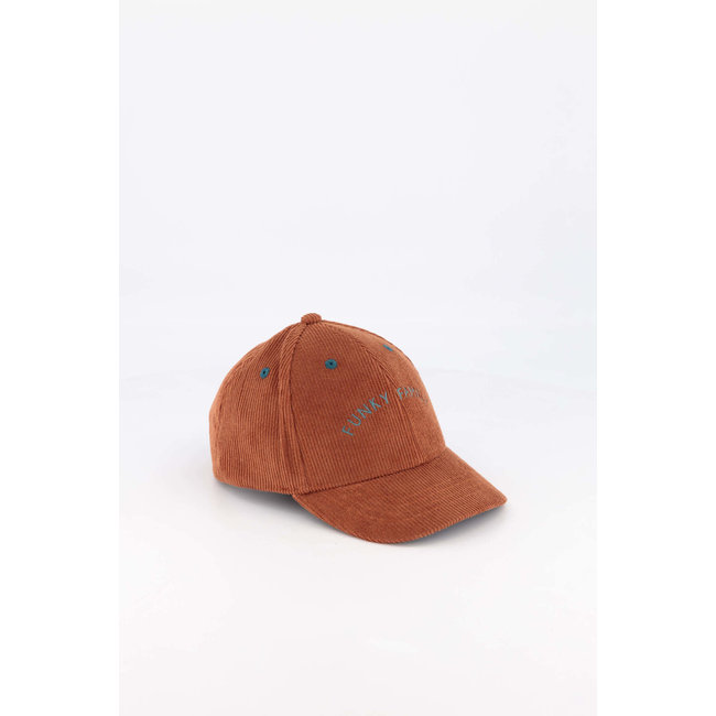 CHAMAYE CASQUETTE VELOURS ENFANT "FUNKY FAMILY" CARAMEL