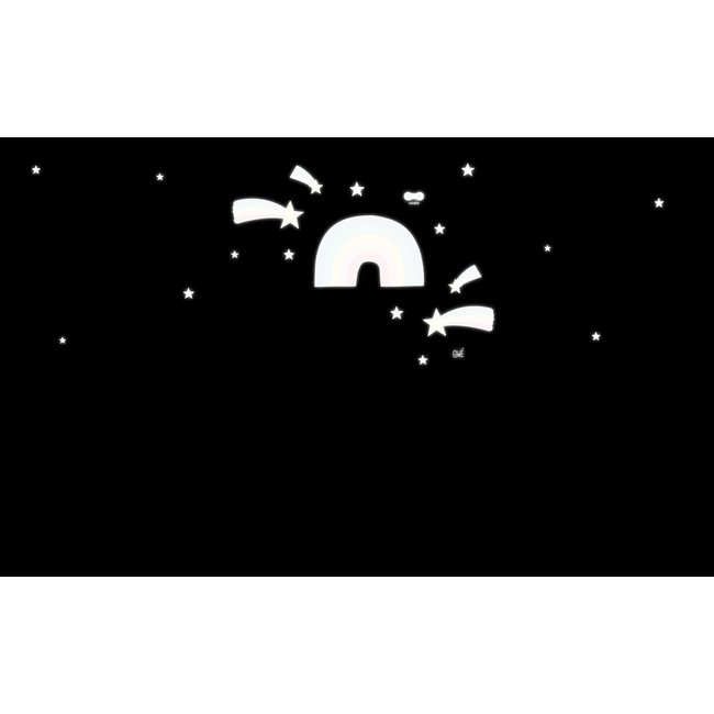 RAINETTE PETITE PLANCHE STICKERS RÉFLÉCHISSANTS "ARC EN CIEL"