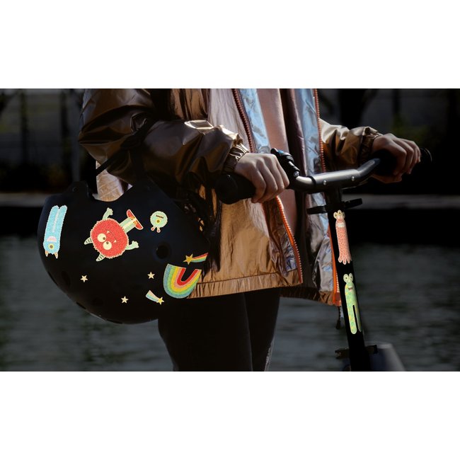 RAINETTE PETITE PLANCHE STICKERS RÉFLÉCHISSANTS "ARC EN CIEL"