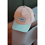 HELLO HOSSY CASQUETTE VELOURS ENFANT "SWEET PEACH" VISIÈRE COURBÉE