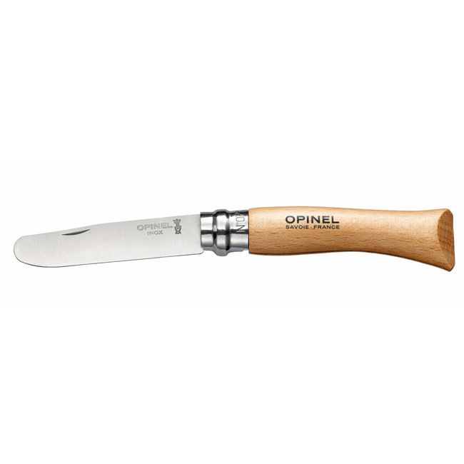 OPINEL COUTEAU DE POCHE À BOUT ROND "MON PREMIER OPINEL" HÊTRE NATUREL