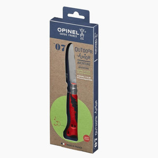 OPINEL COUTEAU DE POCHE N°7 AVEC SIFFLET "OUTDOOR JUNIOR" ROUGE