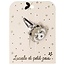 LUCIOLE ET PETIT POIS BARRETTE GLITTER "PANDA ROUX" OR