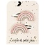 LUCIOLE ET PETIT POIS BARRETTES GLITTER "ARC-EN-CIEL" ROSE PASTEL