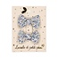 LUCIOLE ET PETIT POIS BARRETTES TISSU "MINI NOEUDS PAPILLON" LIBERTY HANNAH ROSE & BLEU