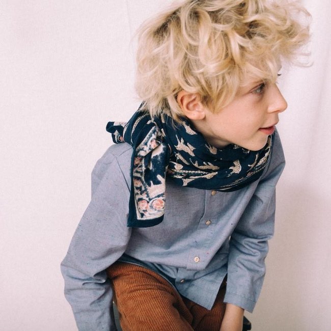 APACHES BENGALE MINUIT - GRAND FOULARD APACHES LATIKA