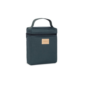 NOBODINOZ LUNCH BAG ISOTHERME 23X18X10CM "BABY ON THE GO"  CARBON BLUE