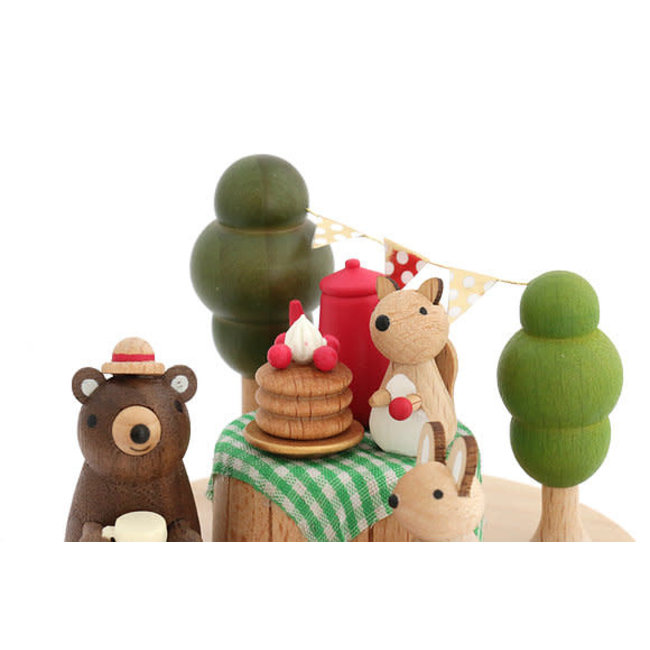 WOODERFUL LIFE BOITE À MUSIQUE ANIMÉE "BIRTHDAY PICNIC" N°8