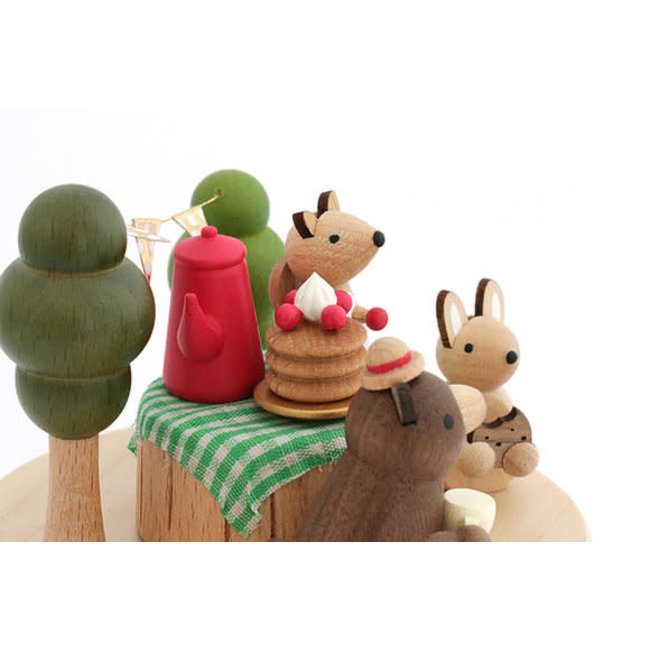 WOODERFUL LIFE BOITE À MUSIQUE ANIMÉE "BIRTHDAY PICNIC" N°8