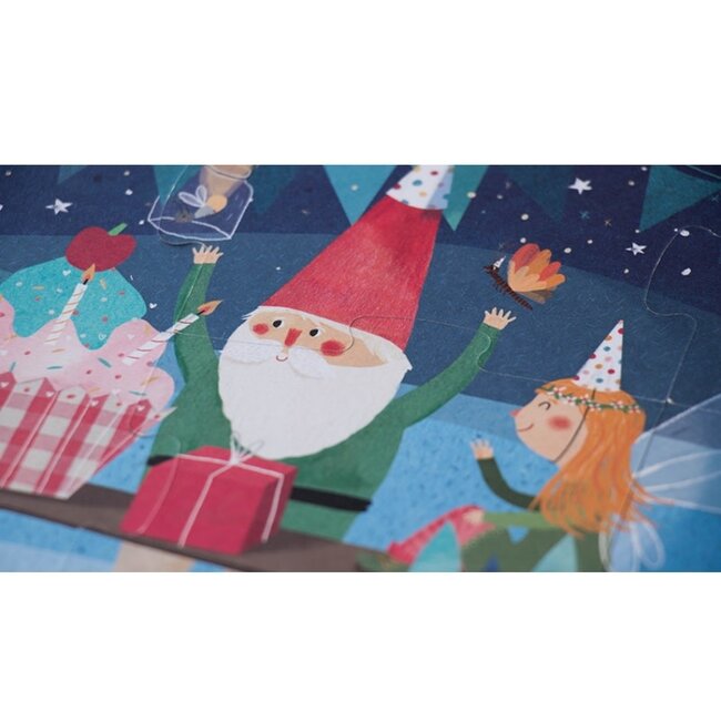 LONDJI PUZZLE ÉVOLUTIF & RÉVERSIBLE LICORNE "HAPPY BIRTHDAY UNICORN!" (2-4-6-8-10 PCS)