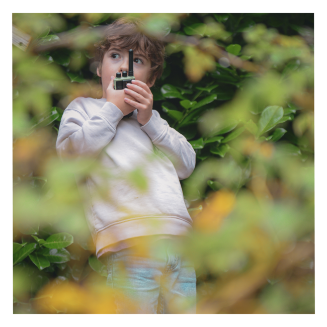 KIDYWOLF PAIRE DE TALKIE WALKIE "KIDYTALK" VERT & ORANGE