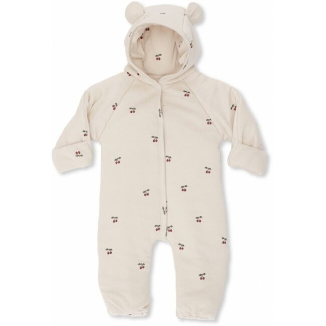 KONGES SLOJD COMBINAISON NAISSANCE AVEC CAPUCHE - CHERRY